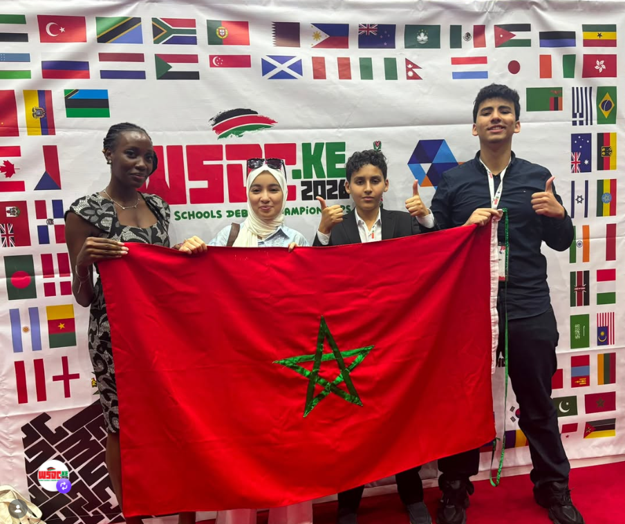Team Morocco at an international debate event